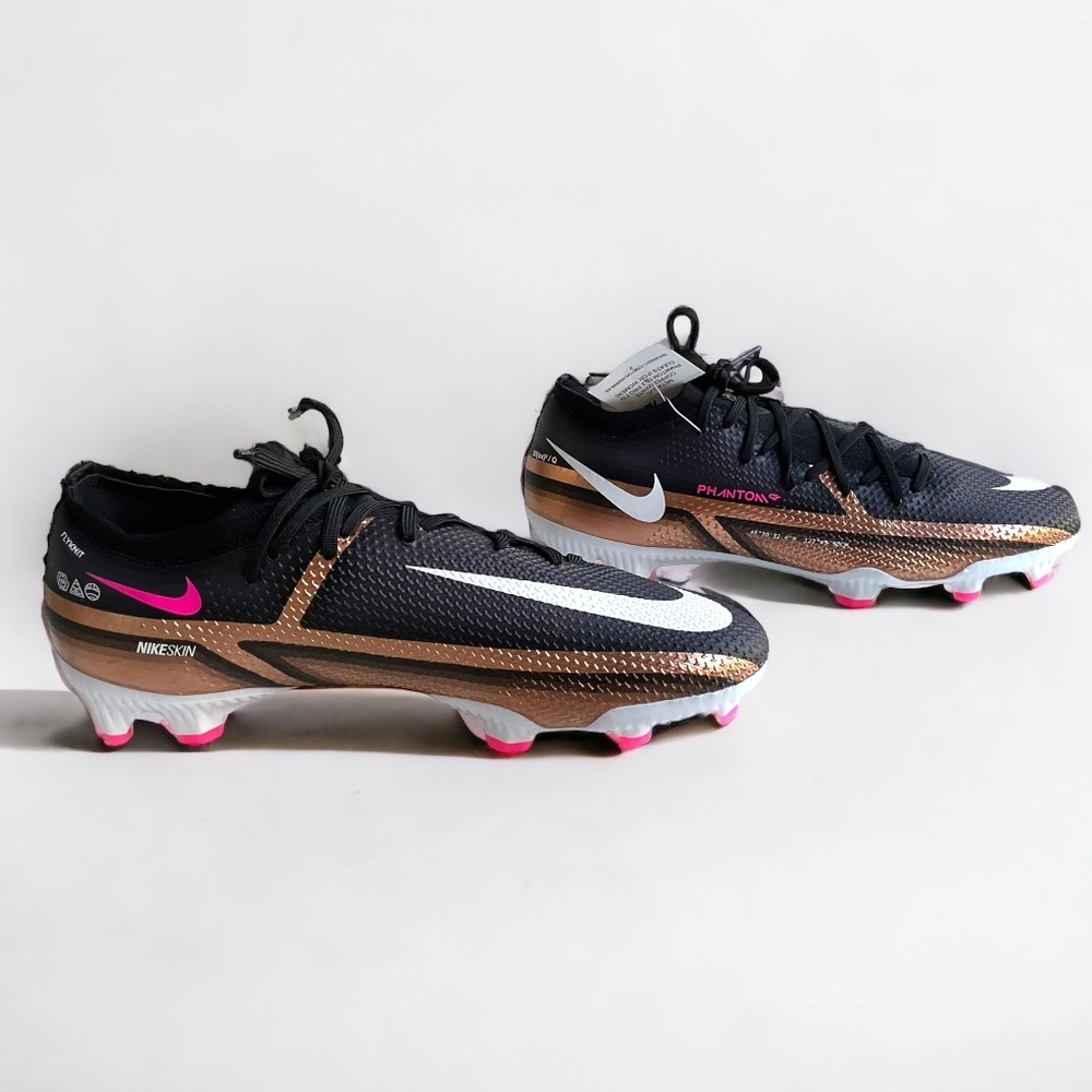 NWT Nike Phantom Pro Golf Metallic Copper/White Cleats Women’s 7.5